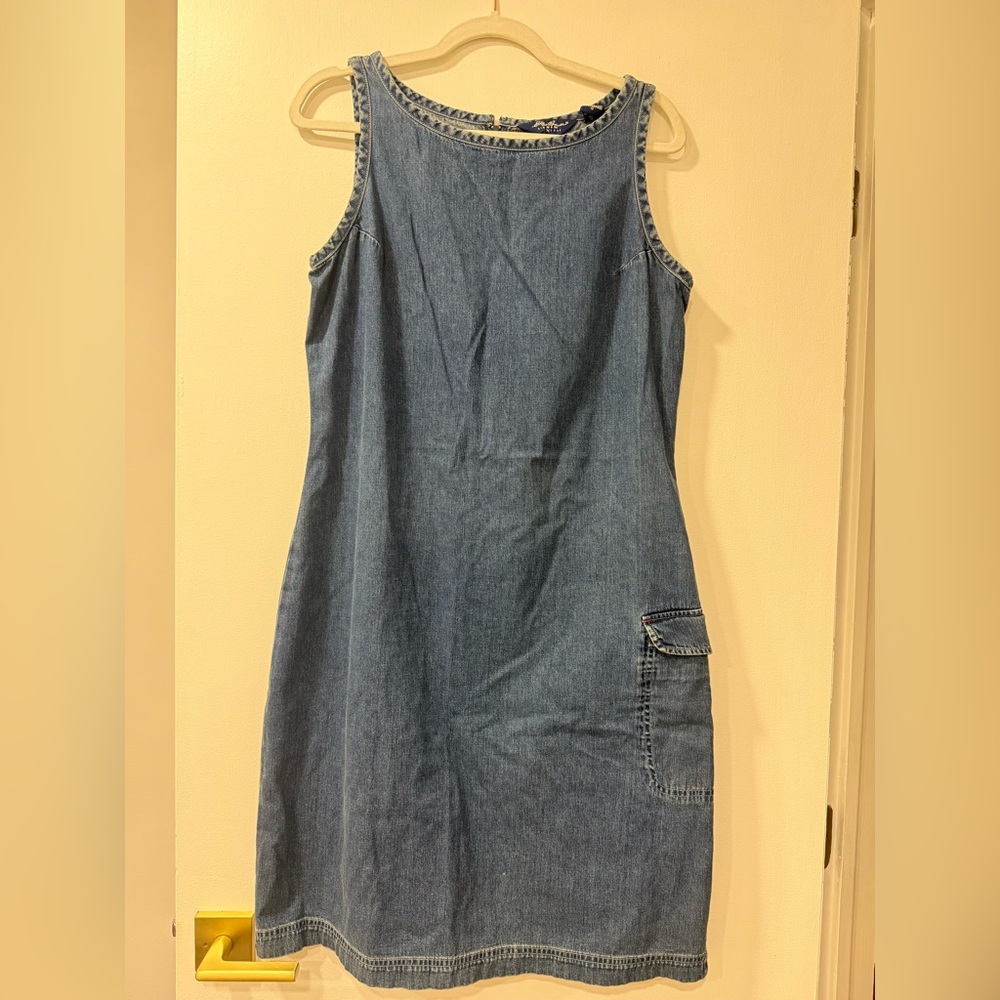 Eddie Bauer Blue Denim Sleeveless dress